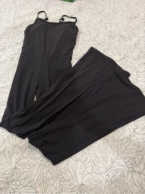 OFFLINE By Aerie Black Sleeveless Jumpsuit with Spaghetti Straps